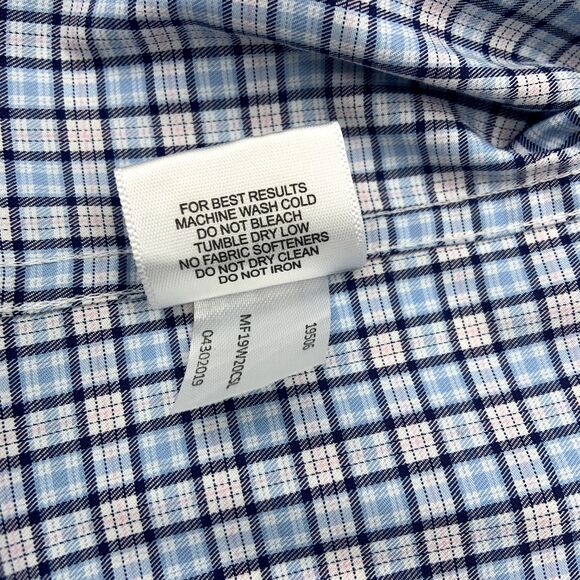 Peter Millar Button Up Shirt Medium Long Sleeve Light Blue - Picture 5 of 6